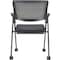 Lorell Plastic Arms Mesh Back Nesting Chair, PK2 41845 - alternate 5